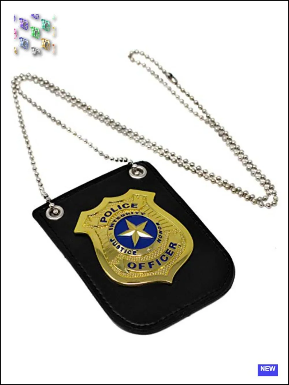 Police Costume Accessories Set - Handcuffs, Keys, Badge - Kids Role Play
